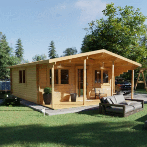 Vasarnamis su terasa 5.95x7.7